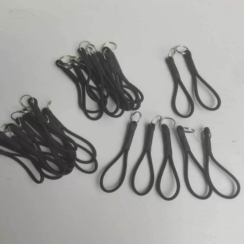 2MM进口黑色皮绳自行车配件绳套热缩管黑色皮套