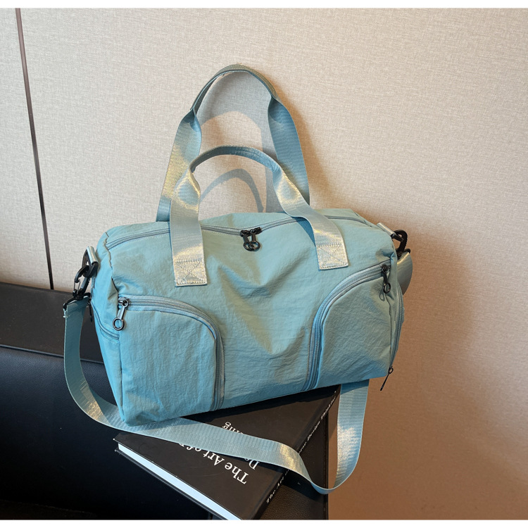 Freizeit-Sport-Fitness-Reisetasche 2025 Modell Nasstrockentrennung Tasche unabhängiges Schuhfach schlicht praktisch Einzelschulter Schrägtrage