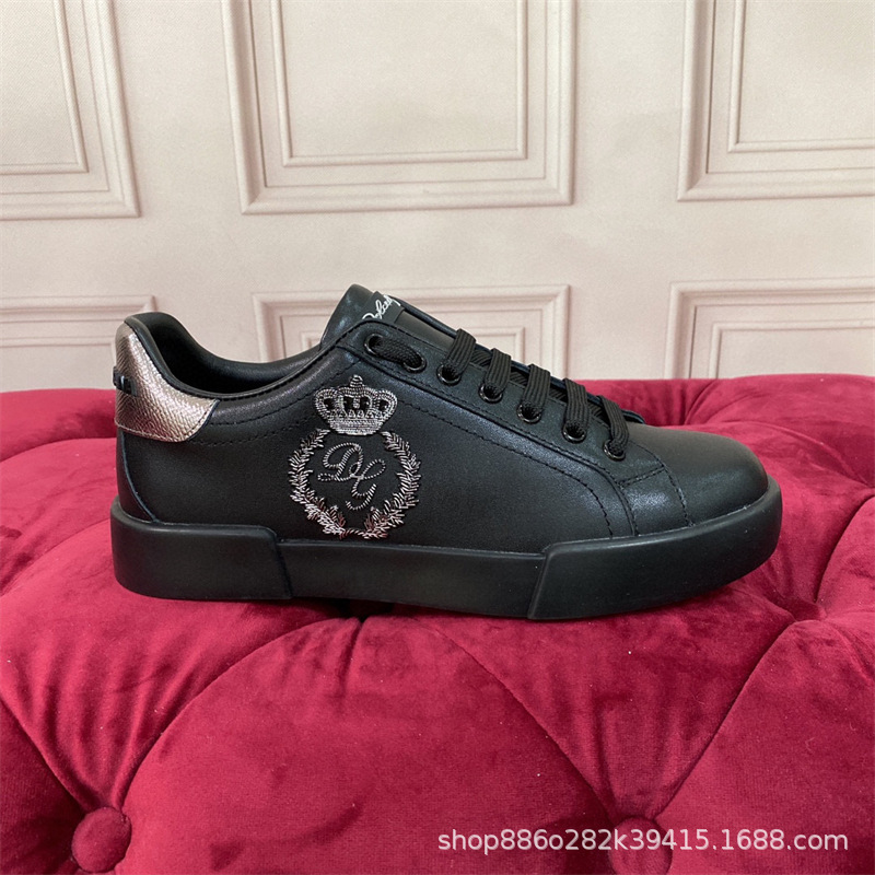 Comercio exterior orden Original D familia Four Seasons casual low-top DG plataforma zapatos de cuero punta redonda talón plano zapatos de viscosa de los hombres Guangzhou bienes