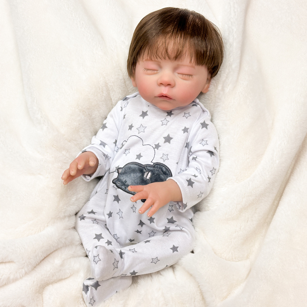 Muñeca de juguete de pulgada entrenamiento tranquilizador para acompañar a jugar pesado, cuñada de la luna de agua puede simular muñeca de enseñanza muñeca de 18 años