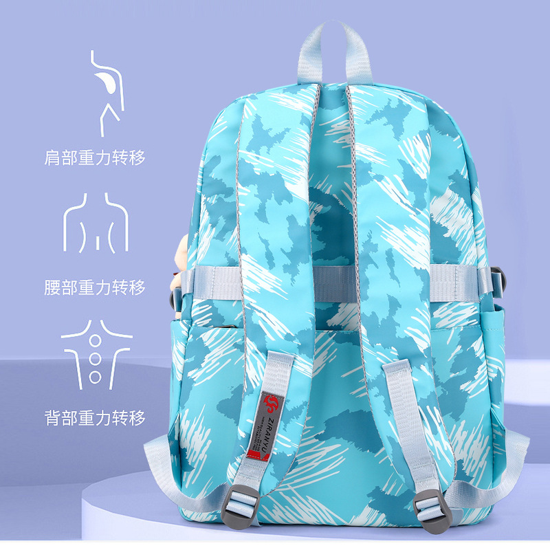 2022 nueva mochila femenina nuevo estudiante de escuela primaria grado 3-6 gran capacidad estilo coreano reducción de carga ligera entrega transfronteriza