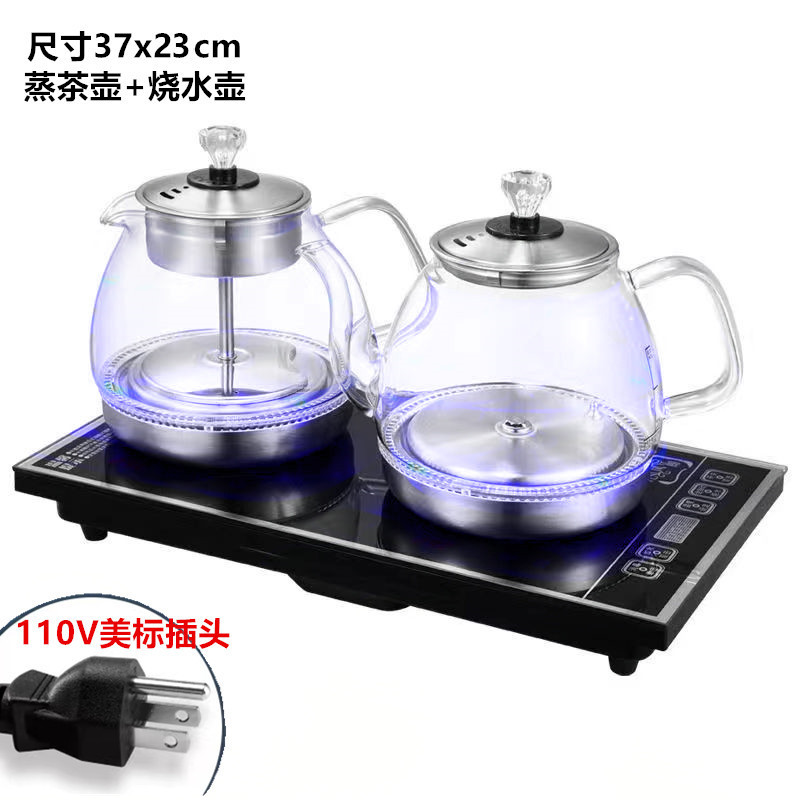 검정색 바닥 주전자 스팀 티 모델 37x23 110V