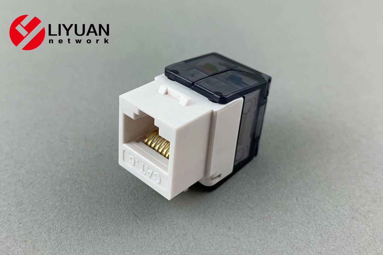 六类免打网络模块CAT6非屏蔽模块千兆电脑网线面板插座