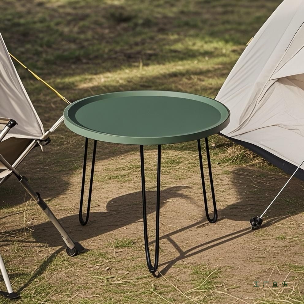 户外露营折叠桌茶桌野炊便携桌野外烧烤桌车载旅行加厚防水野餐桌