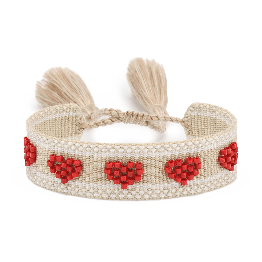 7g Weight Stretch Adjustable Clasp Closure Type Drawstring Bracelets Classification Polyester Chain Material Cord String Chain Type 1 Piece Quantity Holiday, Daily Occasion cord Material Devil's Eye, Heart Shape Pattern All Seasons Season Women's Gender Casual Style, Simple Style style Casual Style Simple Style Devil's Eye Heart Shape Cord Cord String Stretch Adjustable String Bracelets Wholesale 23