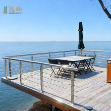 室内阳台护栏钢化玻璃栏杆柱子 304不锈钢楼梯扶手护栏穿拉丝立柱