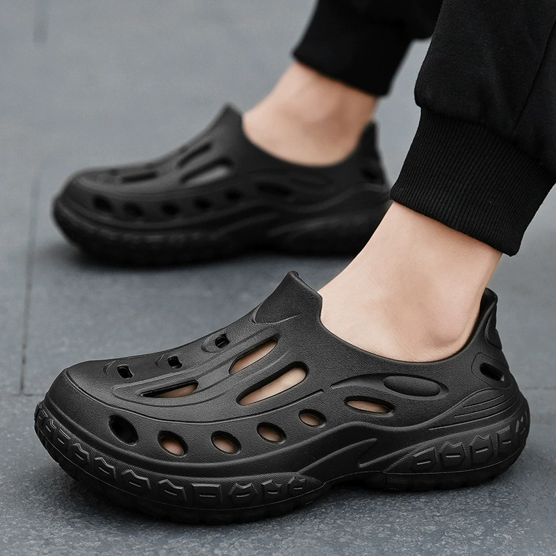 Дышащие пещерные туфли мужские летние пляжные сандалии EVA с толстым дном