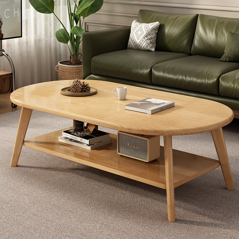 Solid Wood Coffee Table Small Apartment Sofa Living Room Home Rental House Simple Modern Balcony Bedroom Tea Table Small Table