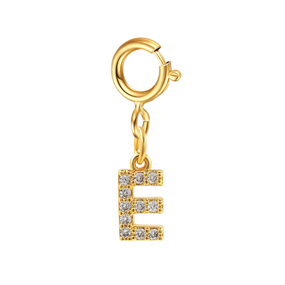 8g Weight Pendant Jewelry Making Type 6mm Jewelry Making Size Zircon Inlay Material 1 Piece Quantity Copper Material Letter Pattern Casual, Simple Style Style Inlay Craft 1 Piece 6mm Copper Zircon Letter Polished Pendant 8