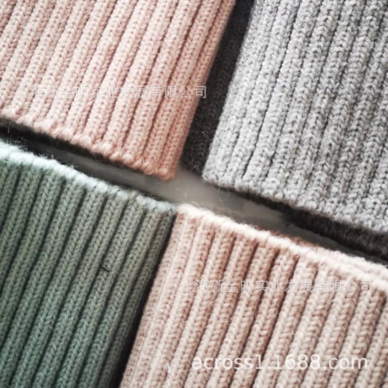新金旷秋冬毛腈粗针罗纹布2*2棉服羽绒服领口袖口下摆横机螺纹