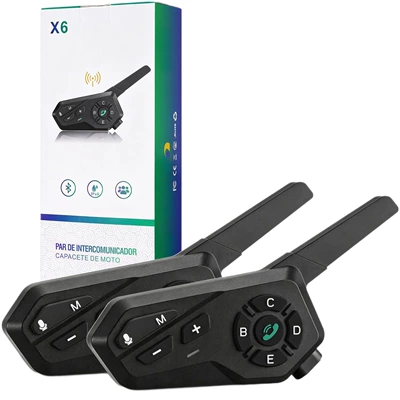 Waterproof Noise Reduction 1500m | Motorcycle Helmet Headset