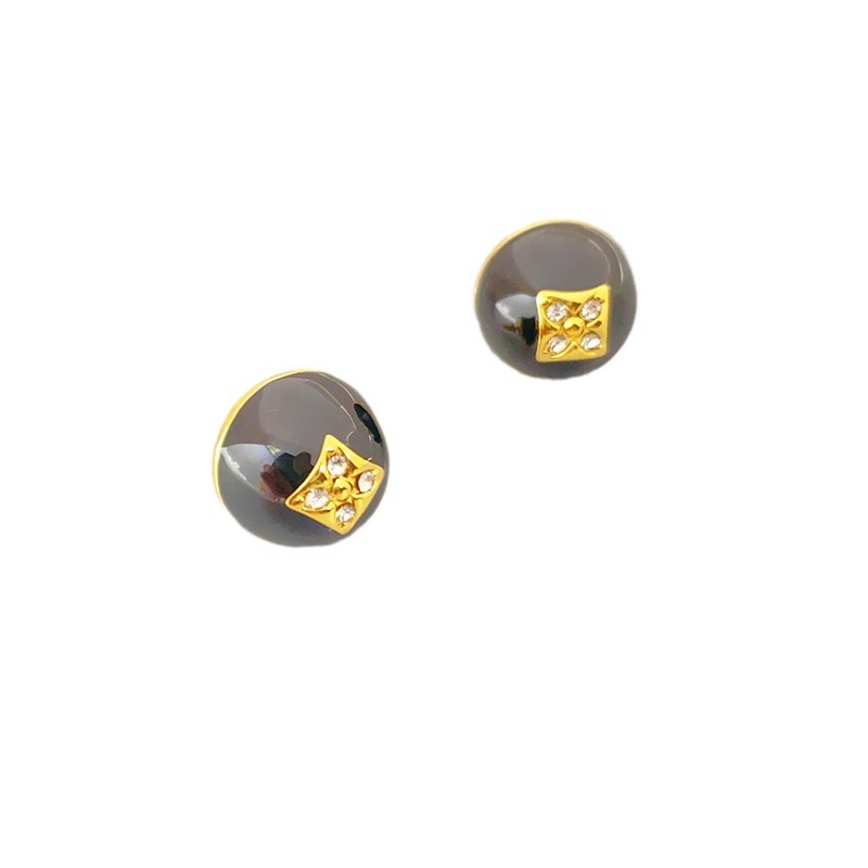 Small design copper stone inlay with zircon