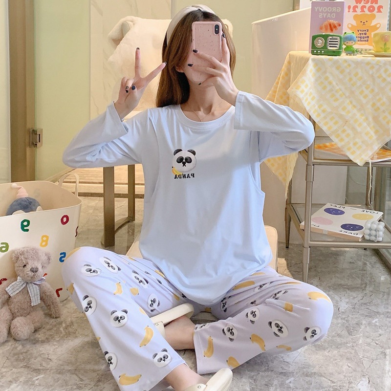 Venta al por mayor transfronteriza primavera y otoño ropa de confinamiento pijamas de maternidad de manga larga verano Delgado flojo posparto ropa de hogar de enfermería comercio exterior