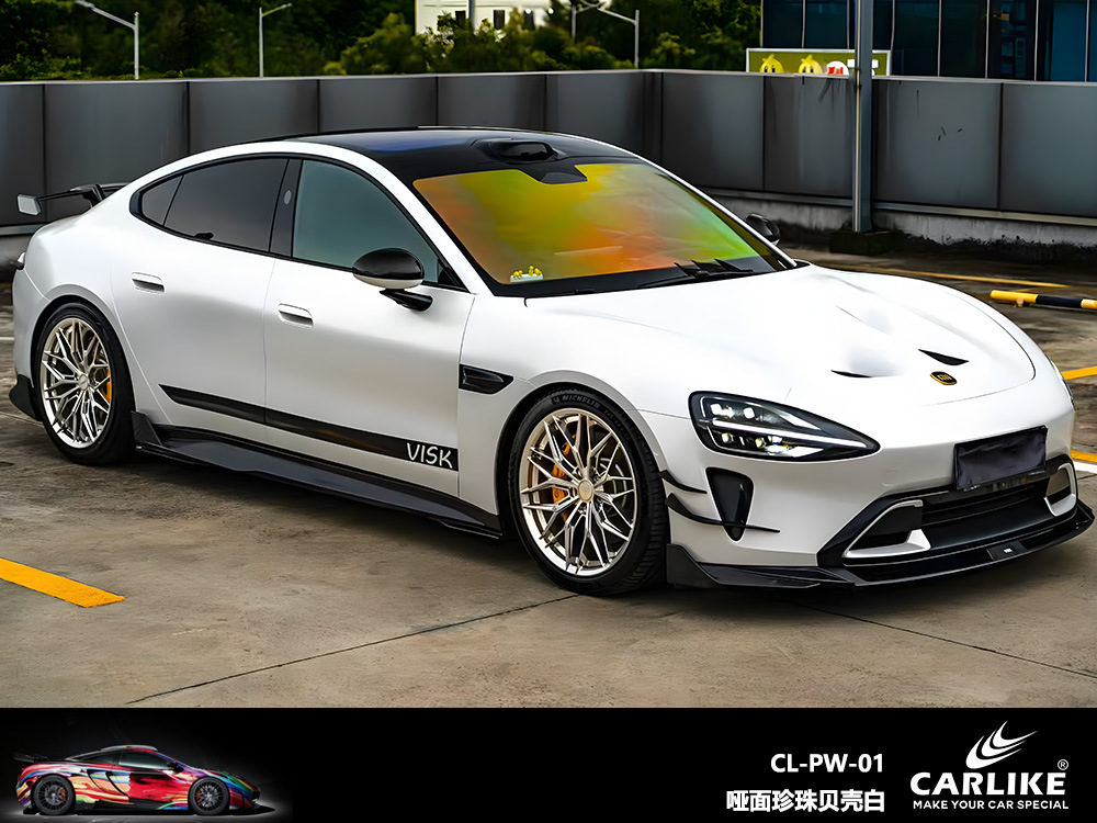 Carlake perla color mágico color blanco cambiante color de coche cambiante película brillante superficie blanca mágica color perla película blanca a azul cuerpo película