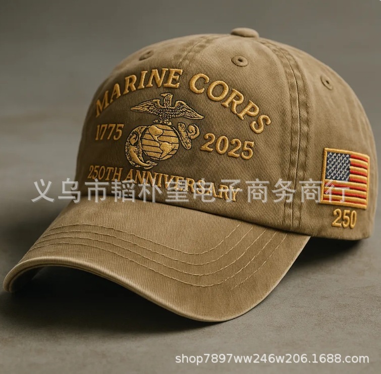 クロスボーダー USMC レトロ ウォッシュ キャップ アメリカ海兵隊 レトロ ウォッシュ キャップ|undefined