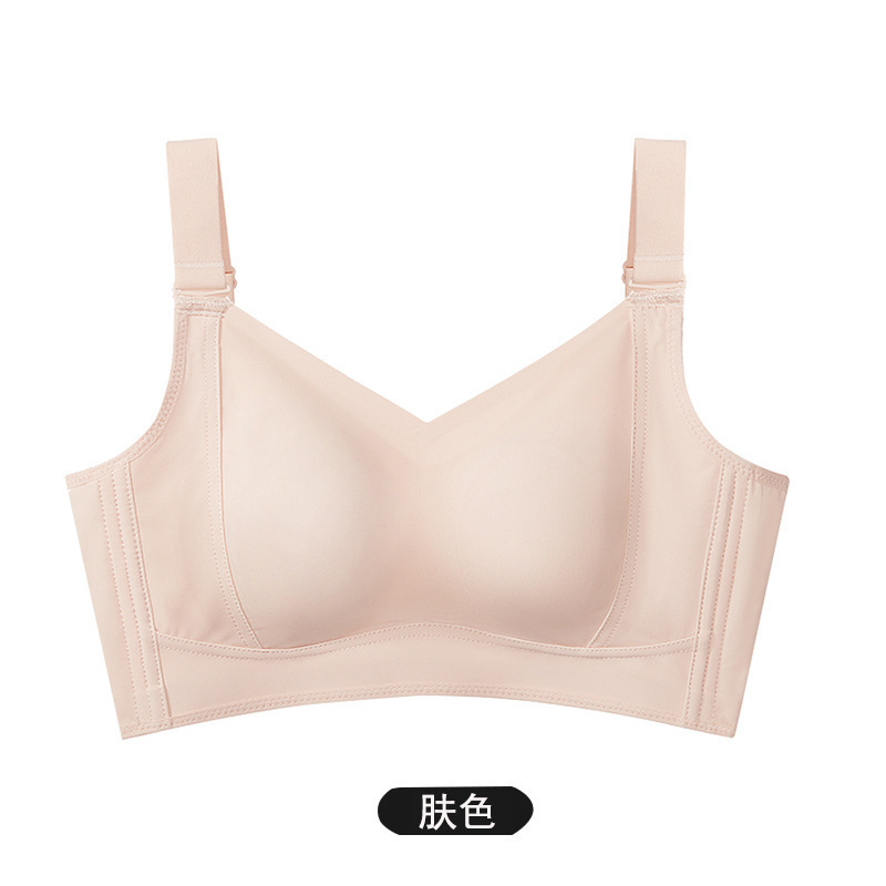 秘画内衣旗舰店大胸显小塑身调整型同款透气无痕防下垂文胸全罩杯|undefined