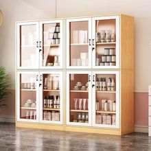 书柜书架化妆品展示柜一体多层简易带锁产品陈列货柜商用柜子