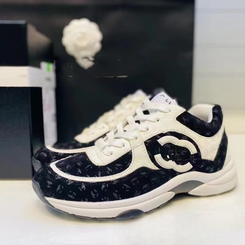 Chanel-Style Thick-Soled Sneakers, Dad Shoes for Women, Genuine Leather Soft-Soled Casual Shoes, Women's 2023 New Running Shoes Chanel-Style Thick-Soled Sneakers, Dad Shoes for Women, Genuine Leather Soft-Soled Casual Shoes, Women's 2023 New Running Shoes