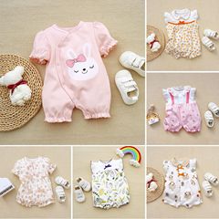 2023 Cross-Border Summer * Cotton Baby Romper Newborn Bunny Year One-Month-Old Outfit 3-18 Months