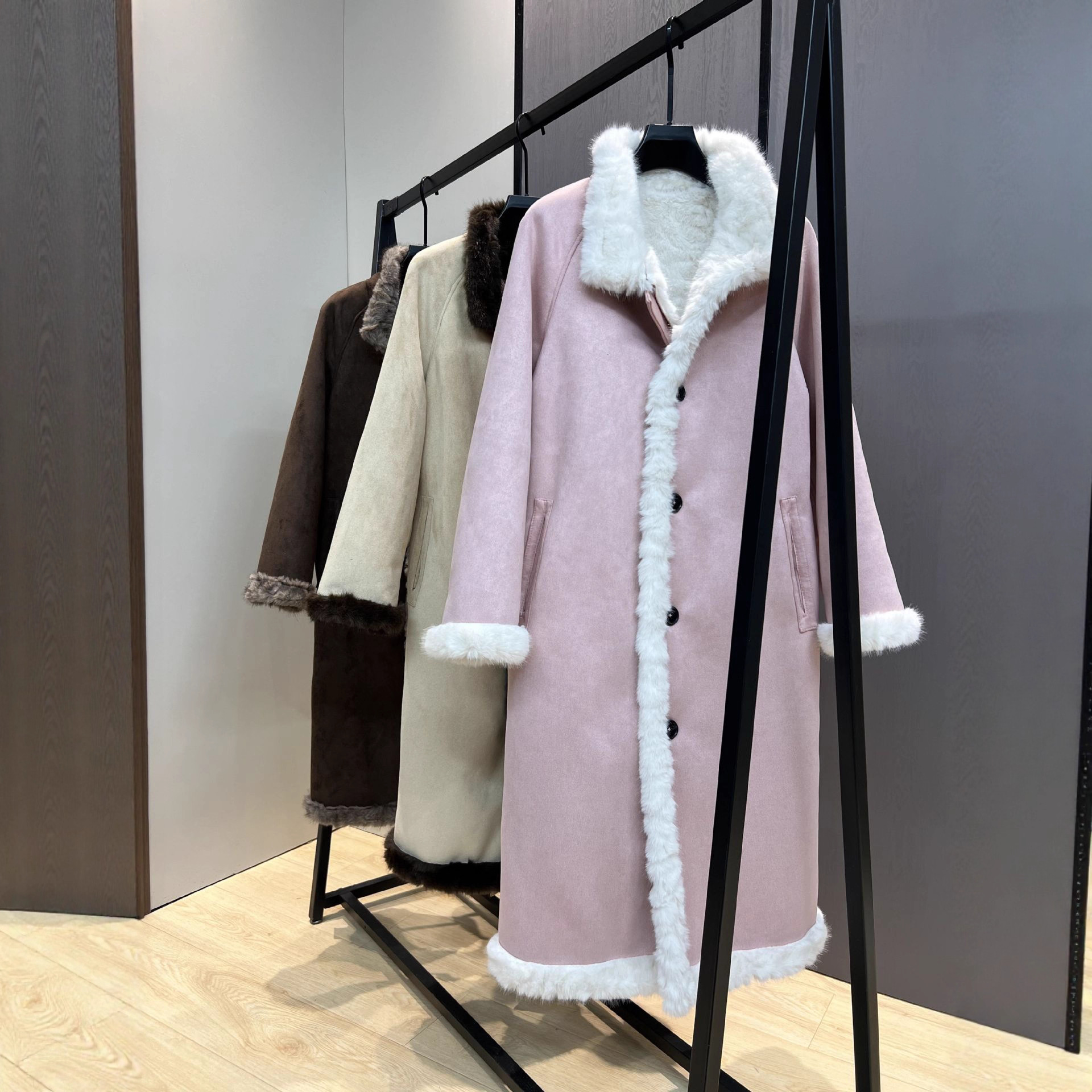 双面穿羊羔毛外套女冬季新款仿皮草长款加厚保暖宽松毛毛绒大衣潮