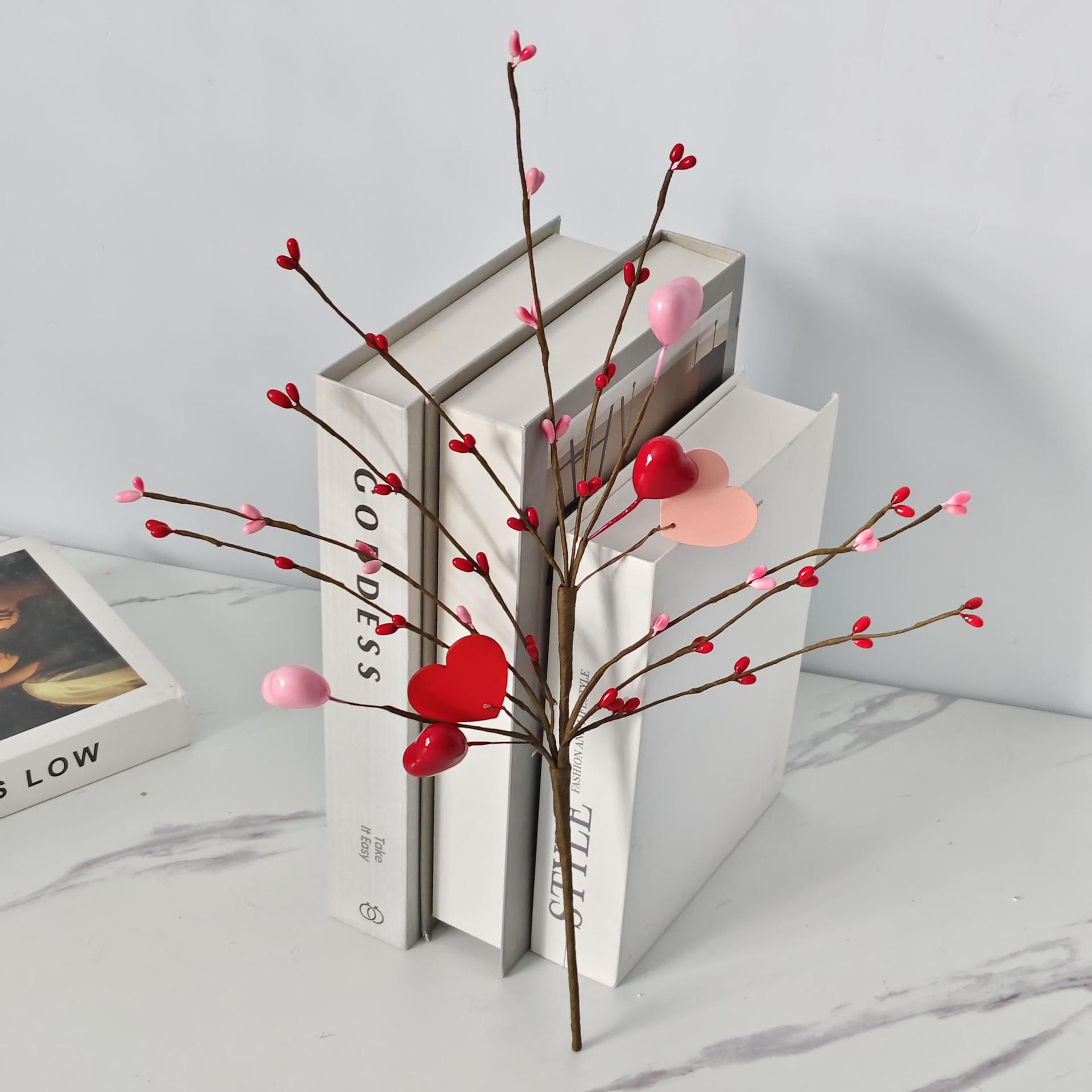 Día de San Valentín amazon regalo de frijoles de amor fijación de flores decorativas lámparas de árbol regalo de vacaciones decoración para el hogar