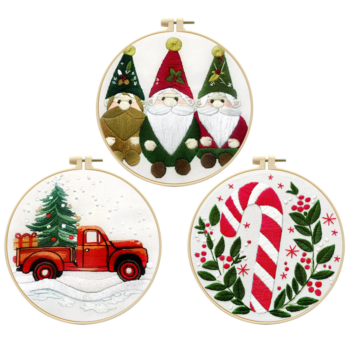 Navidad transfronteriza nuevos productos bordados DIY material de tela artesanal paquete de colgante fábrica de decoración del hogar en stock