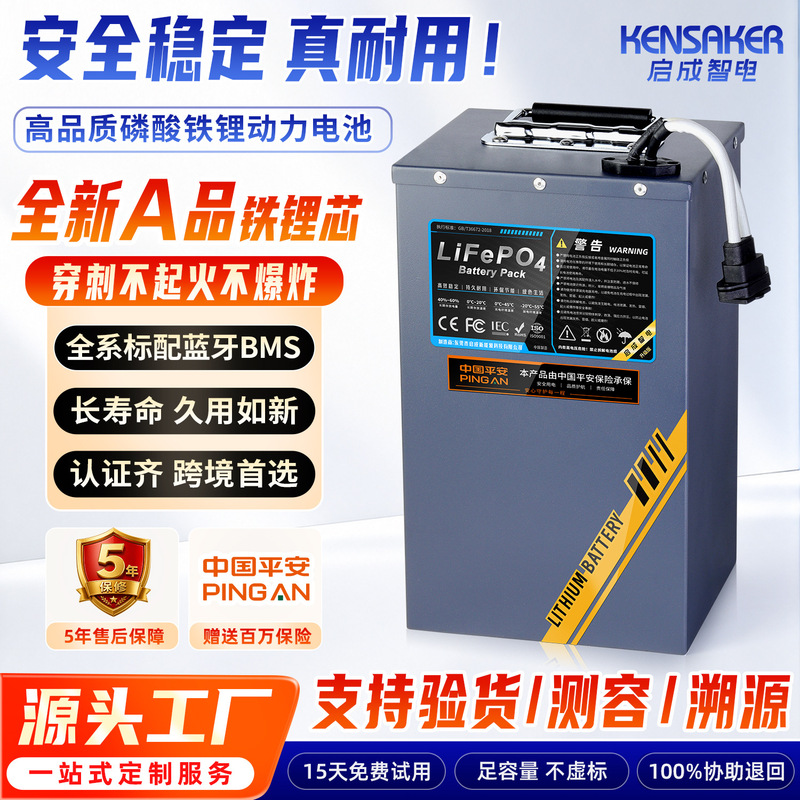 48-Volt Electric Vehicle Lithium Battery, 60V Lithium Iron Phosphate Ningde Blade Battery, 72V Large Single-Cell Battery for Two- and Three-Wheeled Vehicles