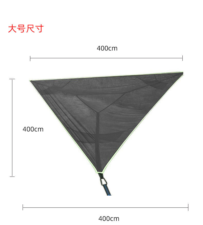 블랙 400*400*400cm (액세서리 포함 D 자형 버클 * 3,3 m 스트랩 * 3, 보관 가방 * 1)