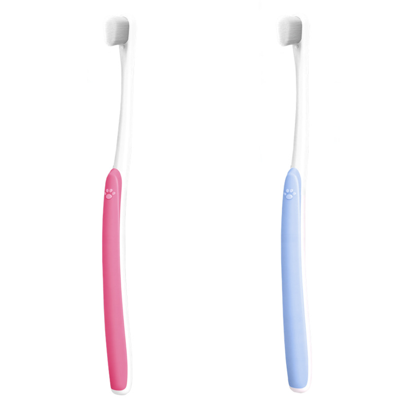 cepillo de dientes para mascotas, cepillo de dientes suave, cepillo de cabeza plana para mascotas, limpieza oral, perros y gatos pequeños, artículos para mascotas al por mayor image 5