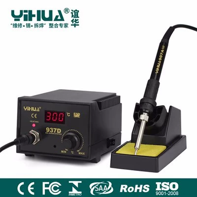 Yihua YIHUA-937D антистатический цифровой дисплей с постоянной температурой электрическая паяльная станция Электрический паяльник с постоянной температурой паяльник