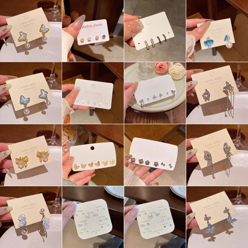 High-End Design Butterfly Earrings, Popular Online Style, Light Luxury S925 Silver Stud Earrings for Women, Niche 2026 New Model Ear Accessories High-End Design Butterfly Earrings, Popular Online Style, Light Luxury S925 Silver Stud Earrings for Women, Niche 2026 New Model Ear Accessories
