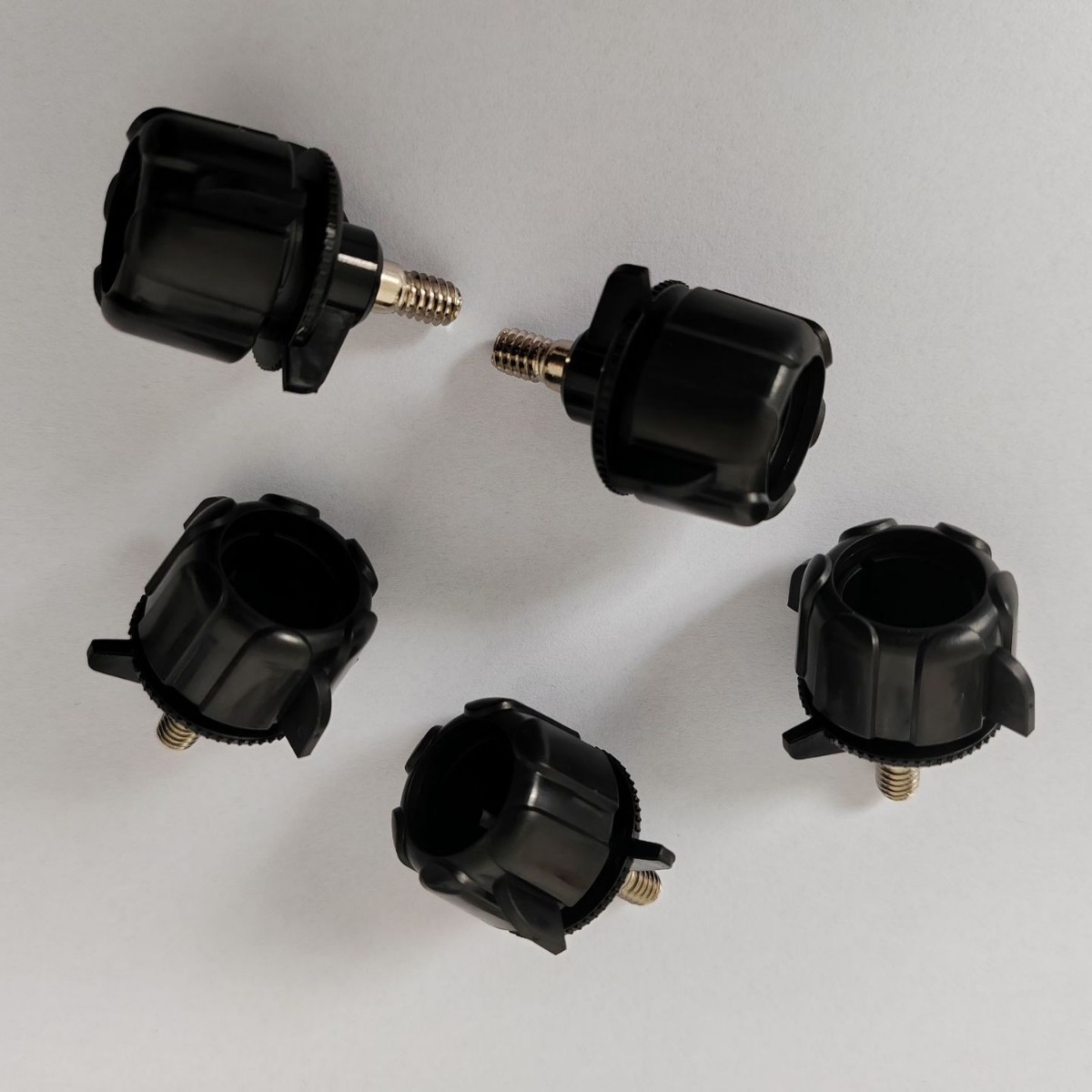 手机直播支架万向轮17球头链接1/4英制通用螺牙手机支架转接头