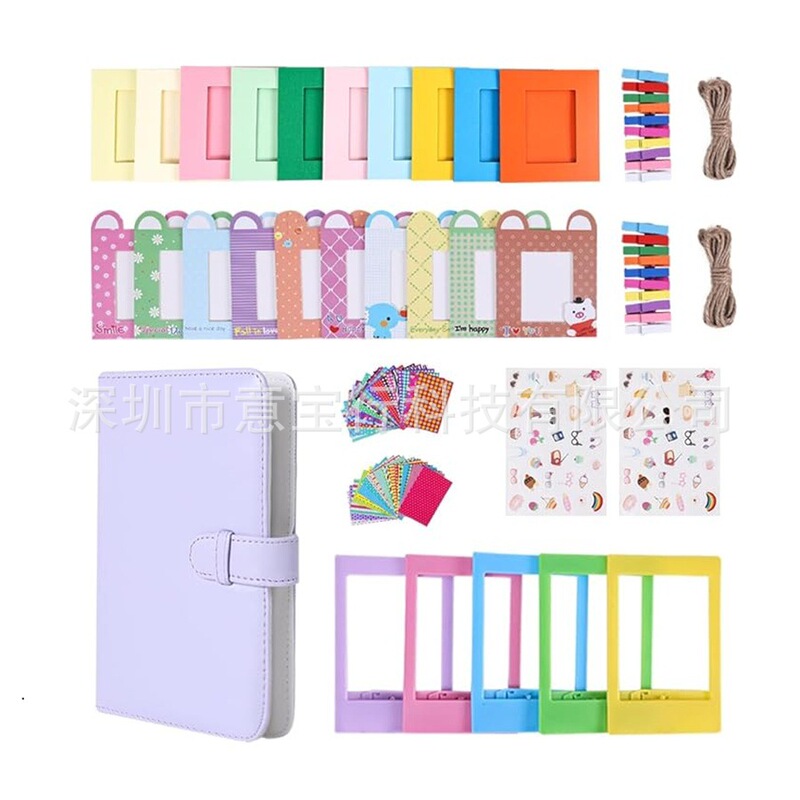 Suitable for Polaroid Mini13/12/11/9 90 Evo Universal 3inch Photo Album, Photo Frame, Sticker Set Suitable for Polaroid Mini13/12/11/9 90 Evo Universal 3inch Photo Album, Photo Frame, Sticker Set