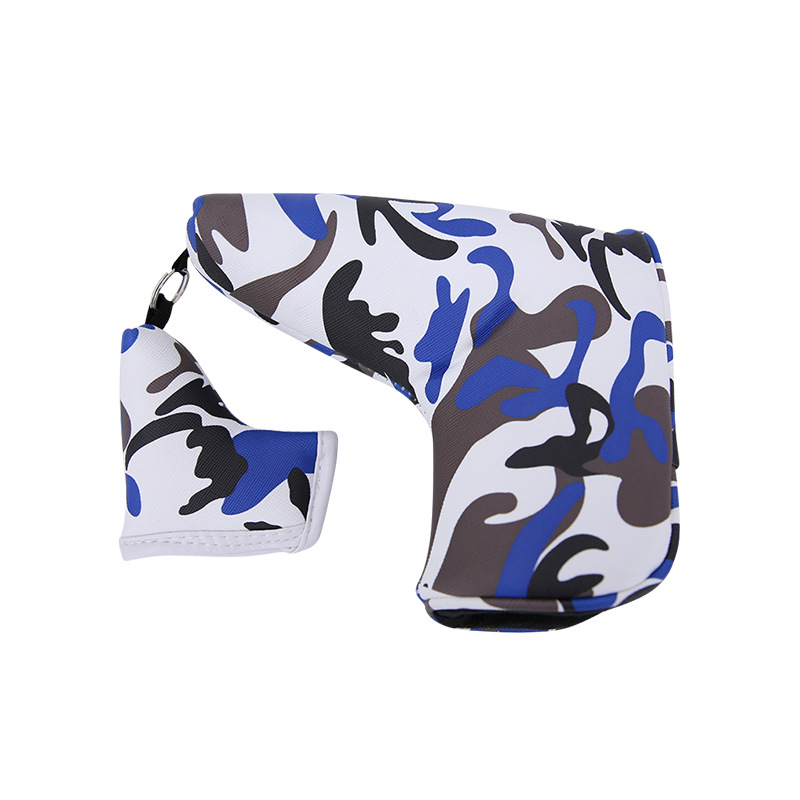 Fábrica al por mayor cubierta de putter de golf protección multidireccional cubierta de club de golf cubierta de varilla de impresión línea directa transfronteriza