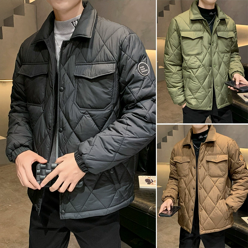 Легкая хлопковая куртка-пальто унисекс, новая зимняя повседневная свободная стеганая модная брендовая хлопковая куртка, утепленная хлопковая одежда.