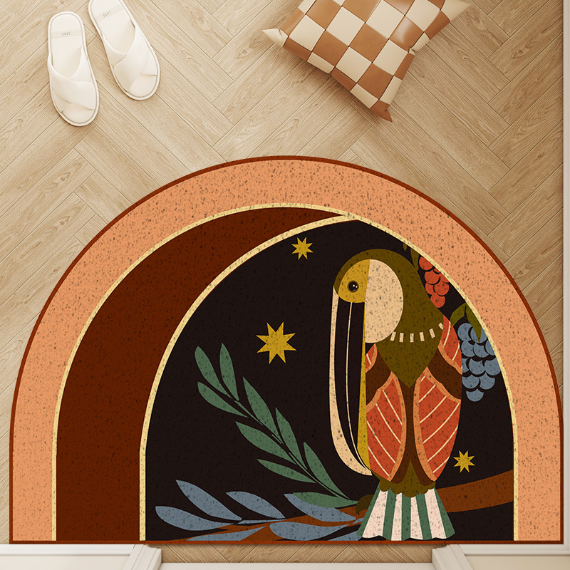 Durable Pvc Door Mat For Entryway - Scratch Resistant Dust Scraper_voghion.com