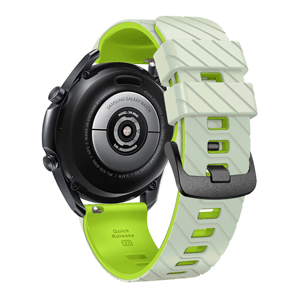 Suitable for suunto9peak silicone watch strap, 22mm twill dual-color wristband, Suunto9 Peak undefined