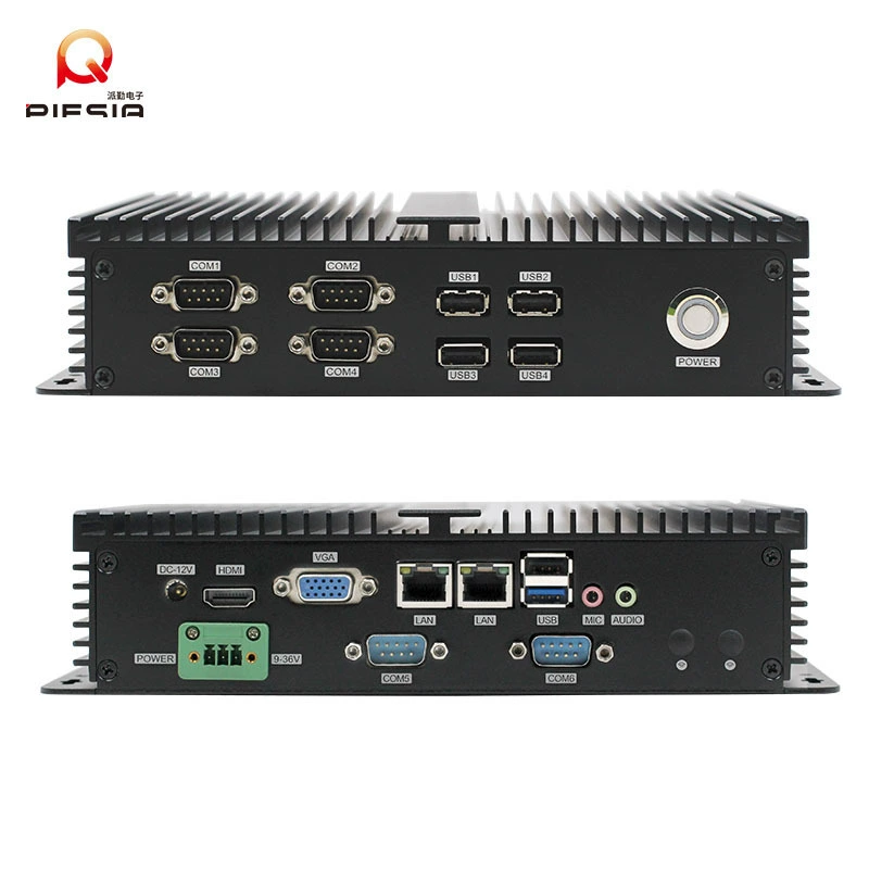 Paiqin мини промышленный управляющий узел I5-3337U I7-3517U бесшумный 2 последовательных порта встроенный маленький промышленный компьютер