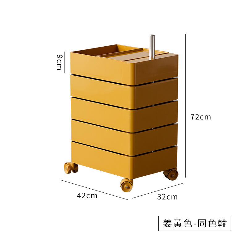 回転収納キャビネット移動可能ベッドサイドキャビネットinsサイドキャビネットシンプル北欧ロッカーネット赤化粧品収納キャビネット