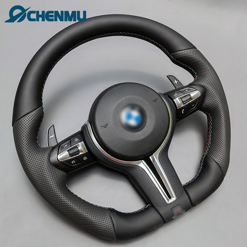 Modified Flat Bottom Sport Steering Wheel for BMW 1 2 3 4 5 6 7 Series X1 2 3 4 5 6 F10 F30 F35 F15
