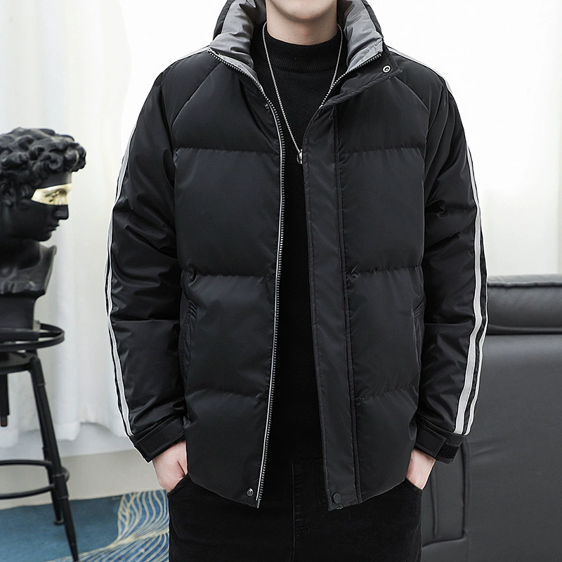 2023 мужской модный пуховик с воротником-стойкой, модный теплый белый утиный пуховик