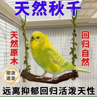 鹦鹉藤蔓秋千鸟笼爬梯鸟类玩具啃咬不烂磨牙悬挂休息鸟类玩耍用品
