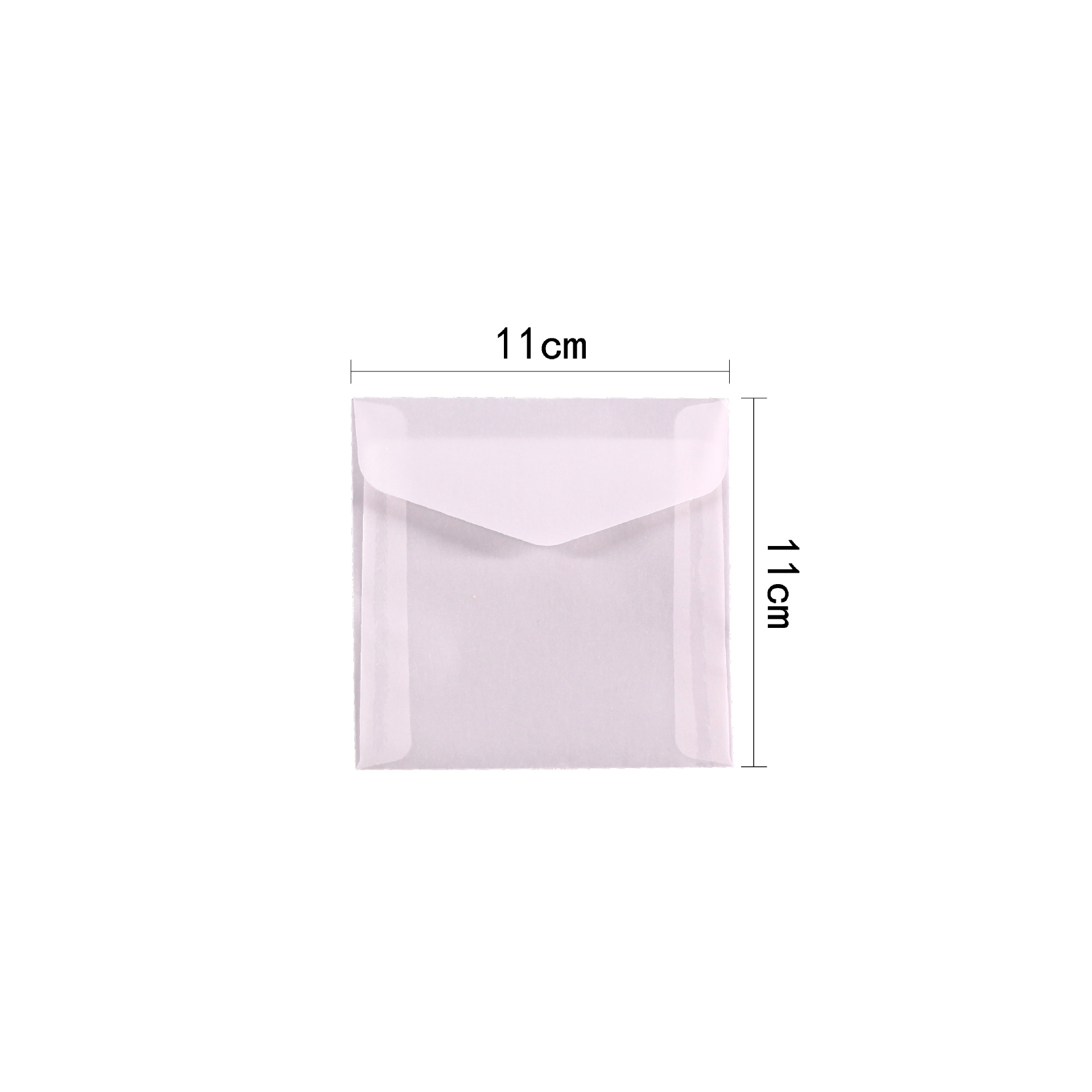 Sobres de papel de ácido sulfúrico transparente al por mayor bolsa de embalaje de invitación de boda tarjeta de bronceado manicura de sentido avanzado bolsa de sobres en blanco