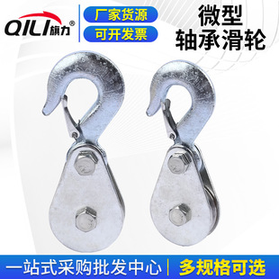 Micro Bearing Lifting Pulley Home Fitness Small Lifting and Lifting Pulley National Standard Hook Lifting Ring Bearing Pulley