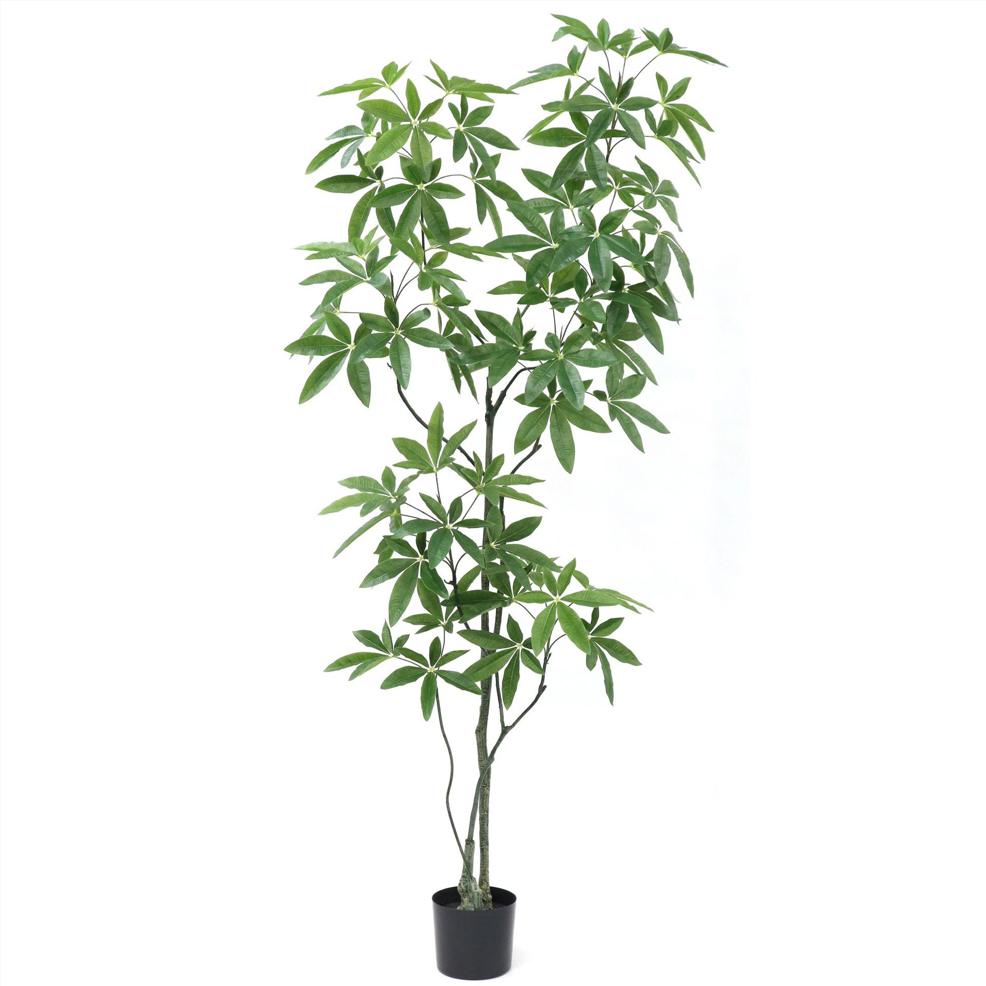 Plantas verdes simuladas, árbol del dinero, decoración de lujo y elegante para la sala de estar, adornos de pie, plantas en macetas para interiores, flores artificiales, decoraciones de flores simuladas