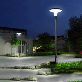 3米太阳能庭院灯 户外景观太阳能路灯 小区别墅路灯3米现代高杆灯