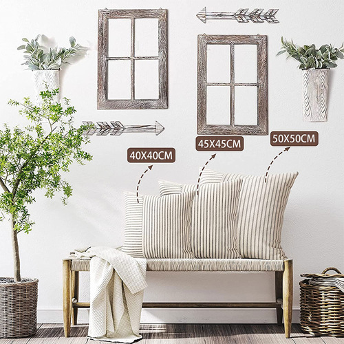 Amazon's new modern minimalist decorative pillow striped stitching linen pillow case bedside backrest decorative cushion