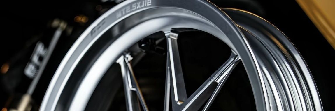 Nine-Speed Shadow Wheel Hub Upgrades to Extreme Core Dual Disc Brake E-Front Bronze Color, Suitable for Modifying Niu GF with Forged Wheel Hubs