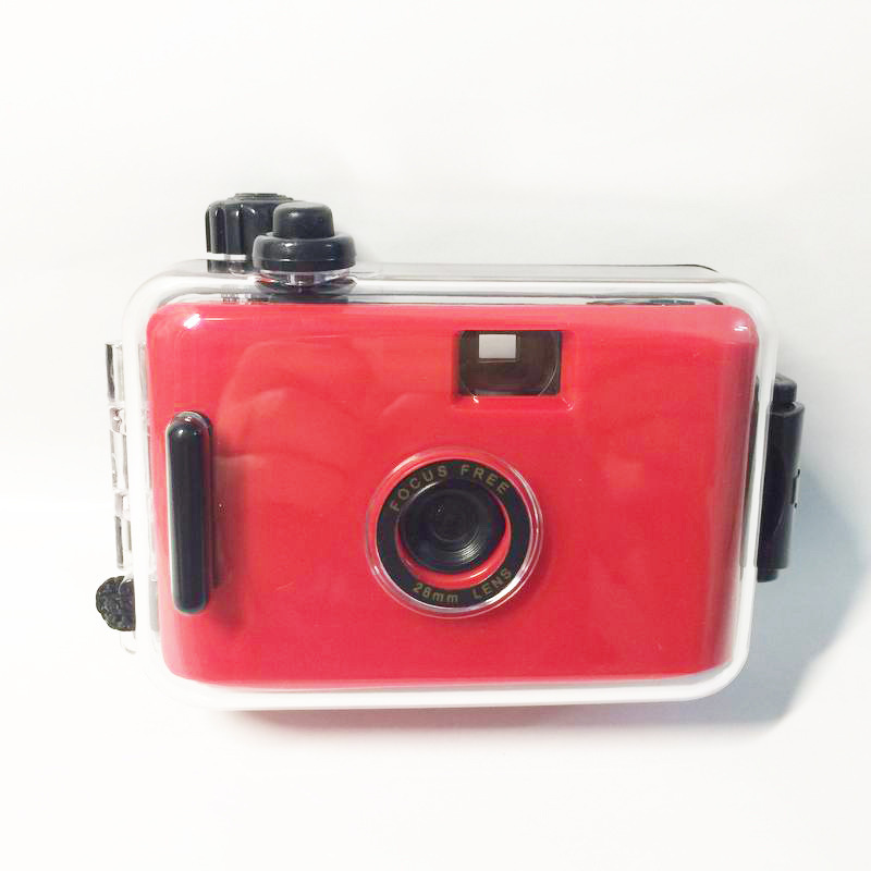 Red Black Shell Non-Disposable Film Camera Colorful Film Retro Film Kodak M35 Cute Fool Camera