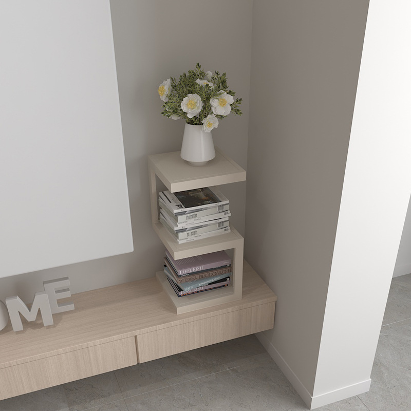 Bookshelf Desktop Desk Storage Rack Household Table Small Bookcase Living Room Tv Cabinet Multi-Layer Simple Shelf